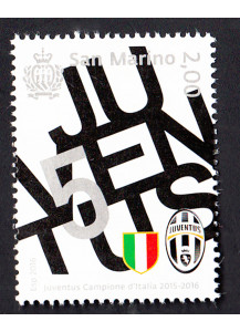 2016 - San Marino francobollo JUVENTUS Campione d'Italia 2015/2016